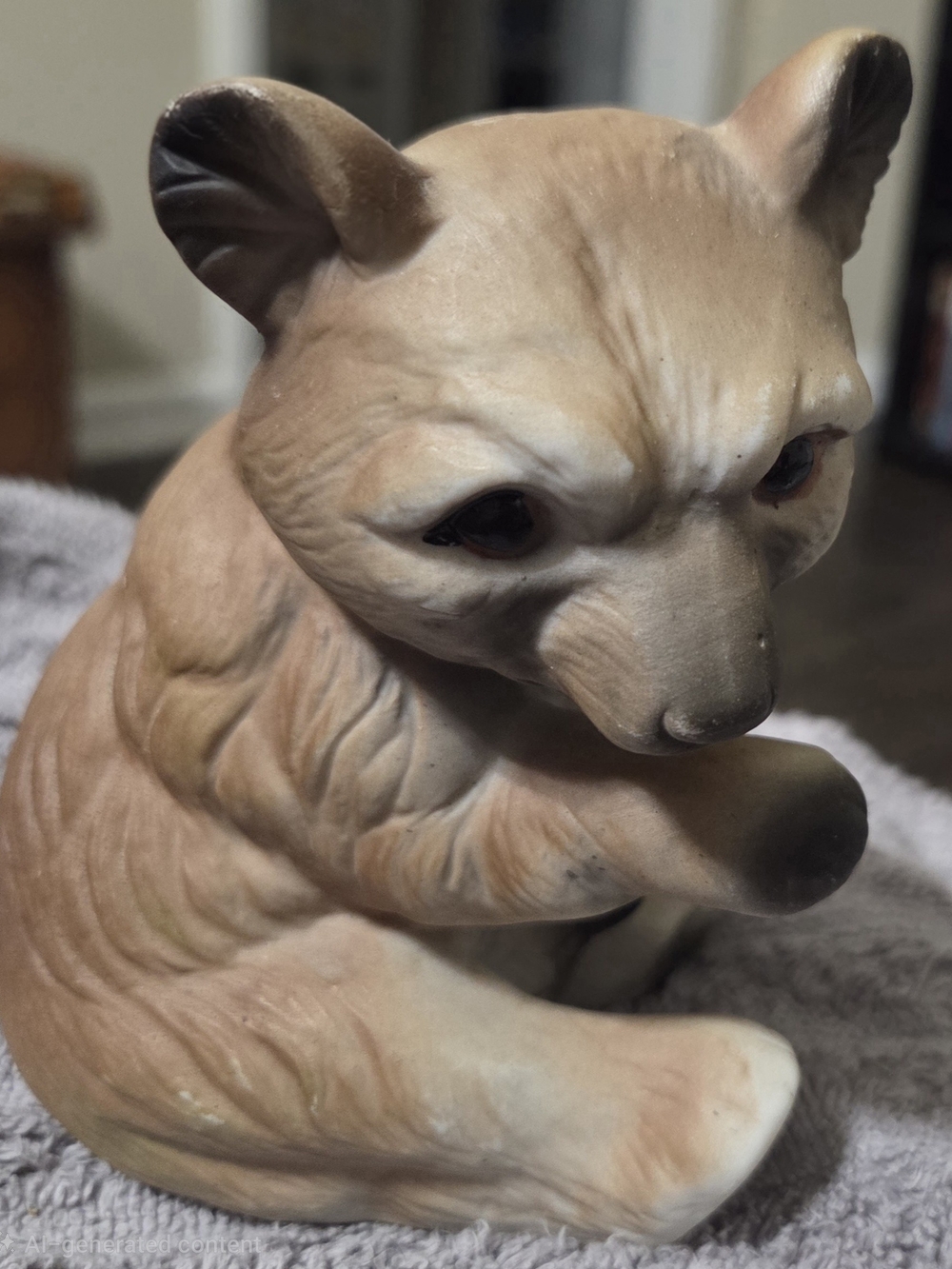 Vintage Porcelain Bear Figure 5 Inch